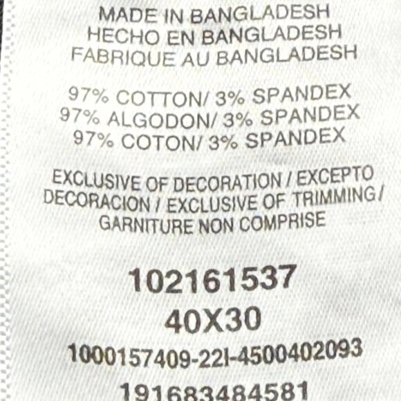 Lee Men's Slim Straight Motion Flex Waistband Stretch Black Pants Size 40X30 NWT - Picture 7 of 11